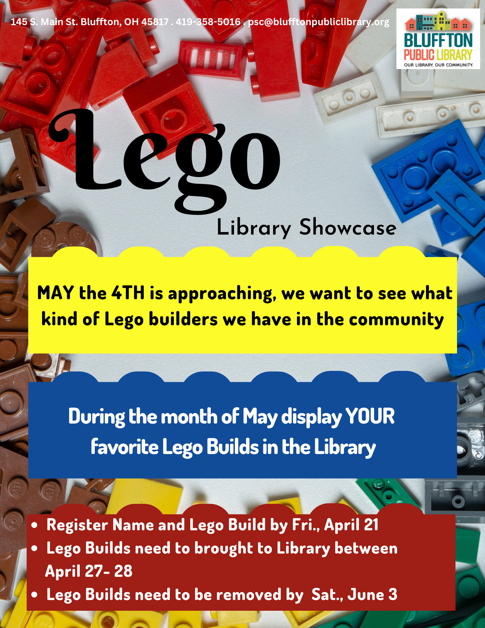 Library Lego Showcase info