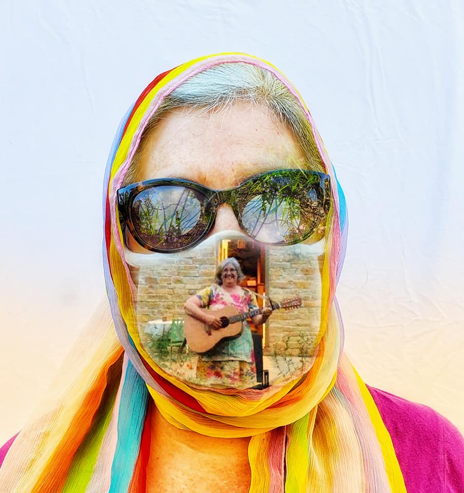 Wendy Chappell Dick's Digital Art Display entitled Masks