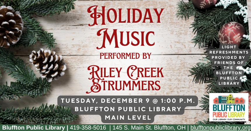 Holiday music with the Riley Creek Strummers