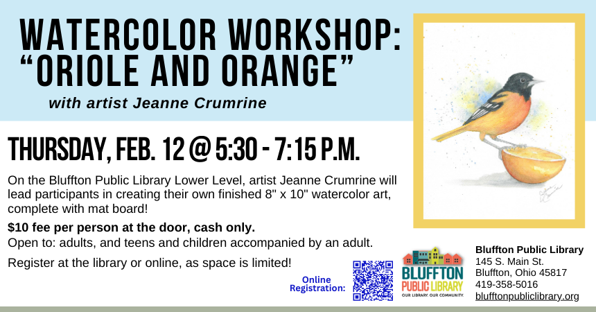 Watercolor Workshop: Oriole and Orange