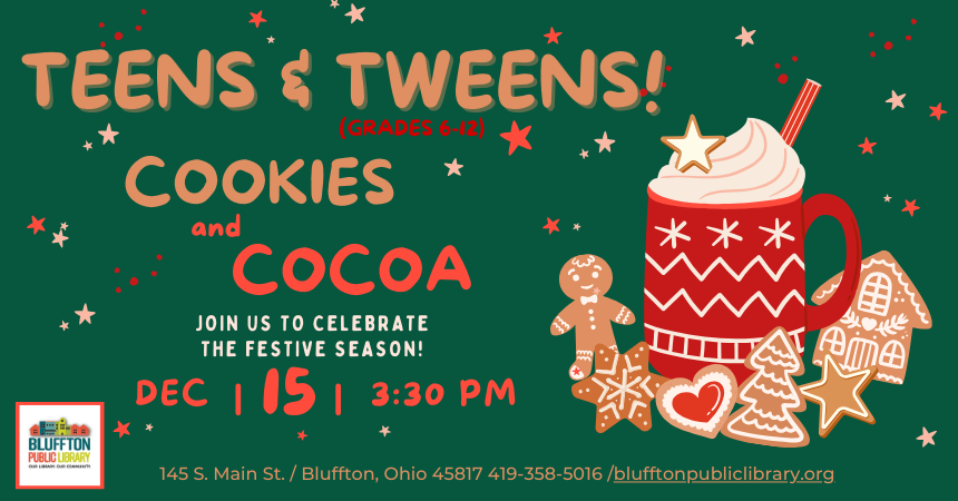 Teens and Tweens: Cookies and Cocoa