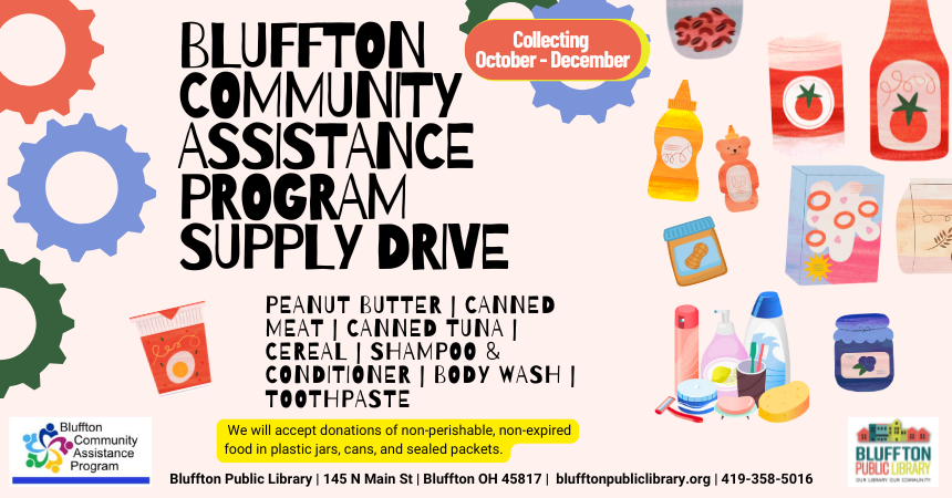 Bluffton Community Assistance Program Supply Drive