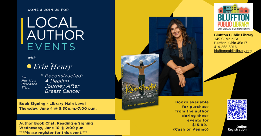 Erin Henry, author of Reconstructed: A Healing Journey After Breast Cancer