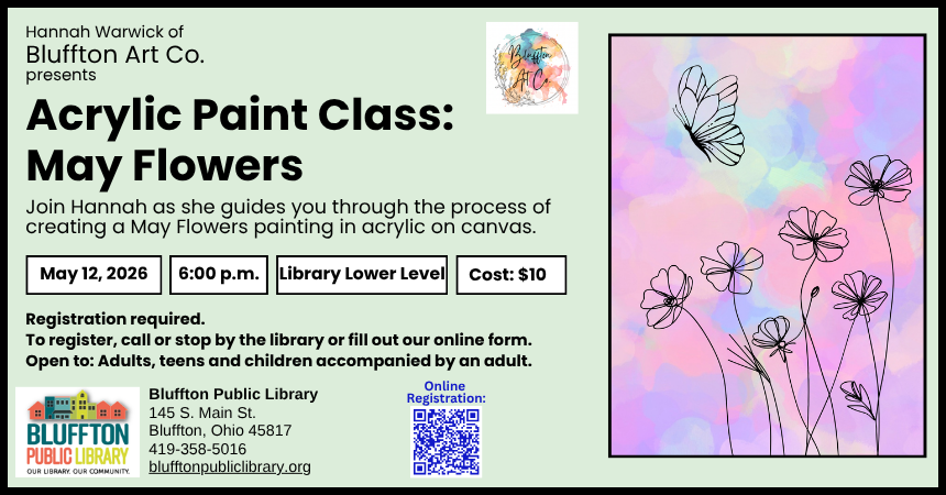 Acrylic Art Class: May Flowers