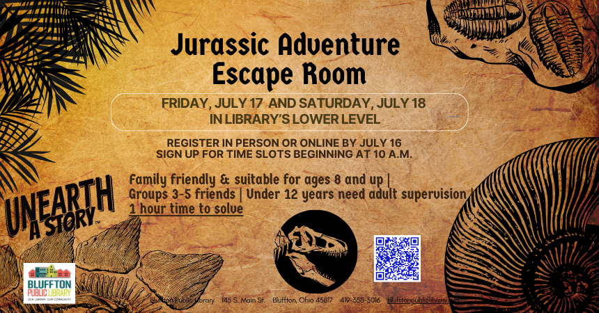 Jurassic Adventure Escape Room in July