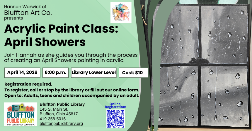 Acrylic Art Class: April Showers