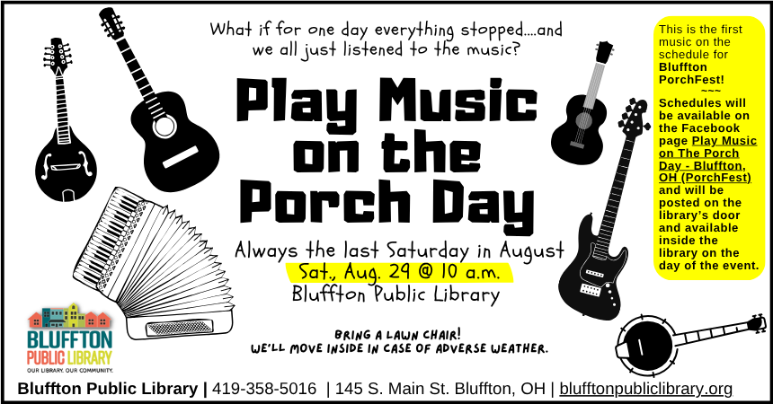 Play Music on the Porch Day 2026
