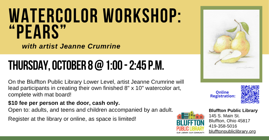 Watercolor Workshop: Pears