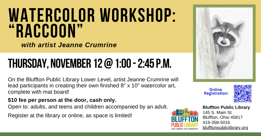 Watercolor Workshop: Raccoon