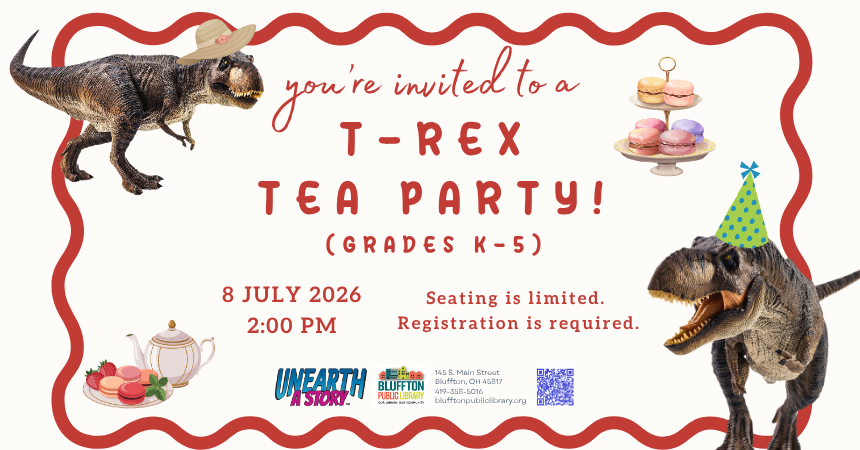 T-Rex Tea Party in July