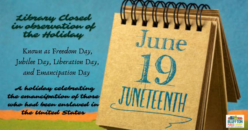 Library Closed for Juneteenth