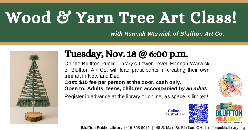 Wood &amp; Yarn Tree Class