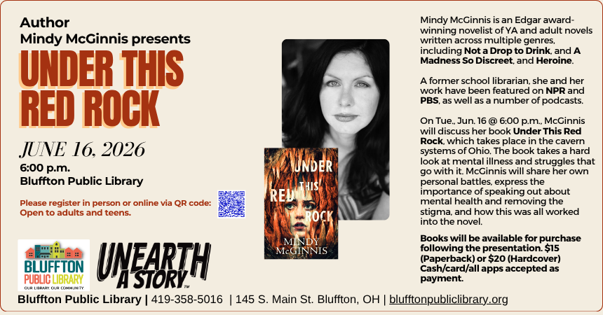 Mindy McGinnis - Under This Red Rock program
