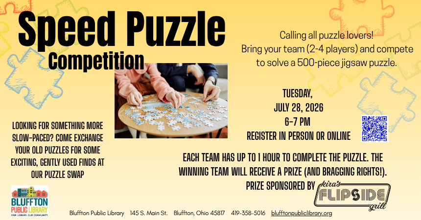 Speed Puzzle Competition: July