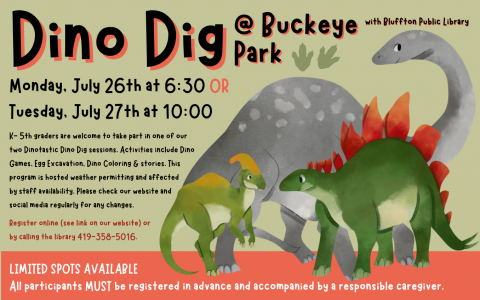 Dino Dig flyer