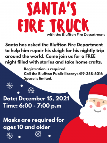 Flyer with Santa graphics