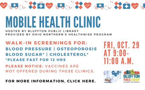 Information about Mobile Health Clinic at the library