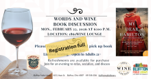 Words & Wine Book Discussion: My Dear Hamilton