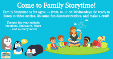 Family Summer Storytime - July Family Summer Storytime - July