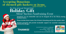 Accepting donations for 2025 Library Silent Auction 