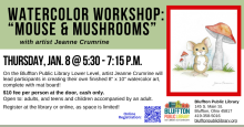 Watercolor Workshop: Mouse & Mushroom