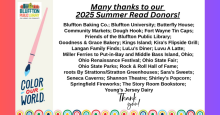 Summer Read Donors - Thank you!