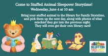 Special Stuffed Animal Sleepover Storytime