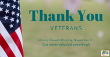 Veterans Day Closure