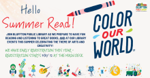 Color Our World - Summer Read is Coming! Color Our World - Summer Read is Coming!