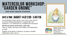 Watercolor Workshop: Garden Gnome Watercolor Workshop: Garden Gnome