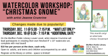 Watercolor Workshop: Christmas Gnome and Snowman