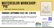 Watercolor Workshop: Pig