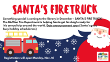 Santa's Fire Truck is coming