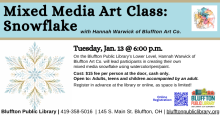 Mixed Media Art Class: Snowflake